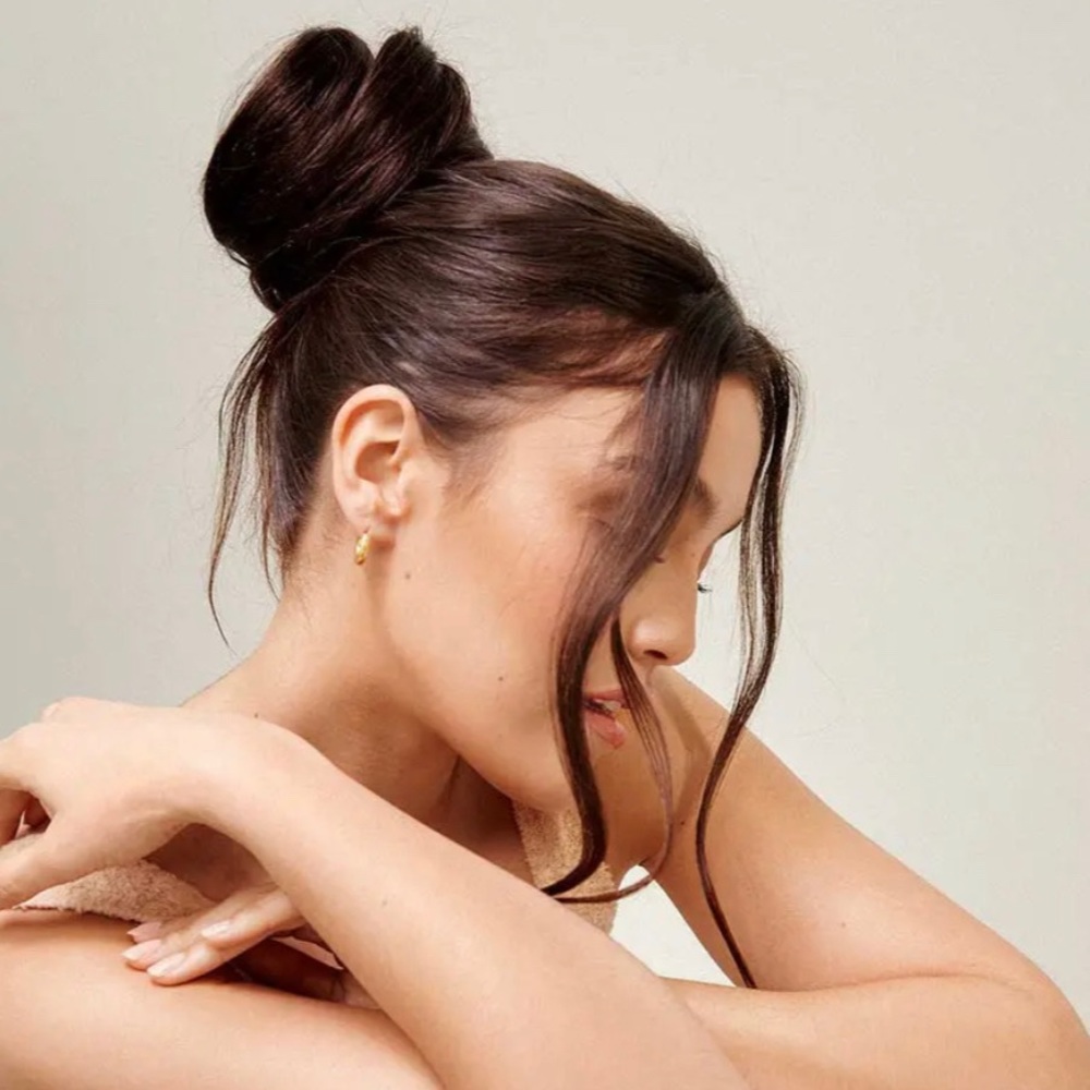 Mocha Bronde Balayage Clip-In Bun from Luxy Hair